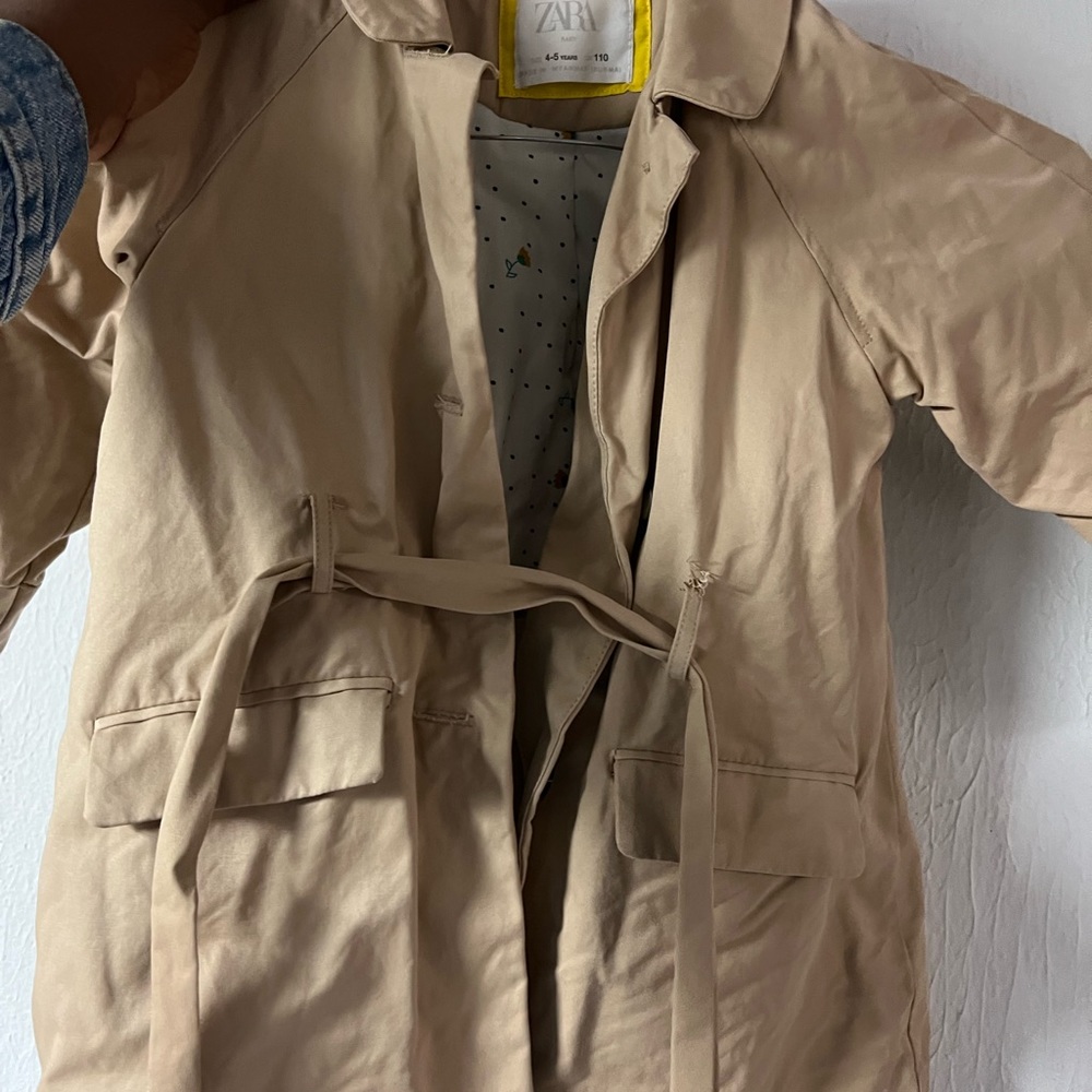 Zara trench coat kids 4-5 years